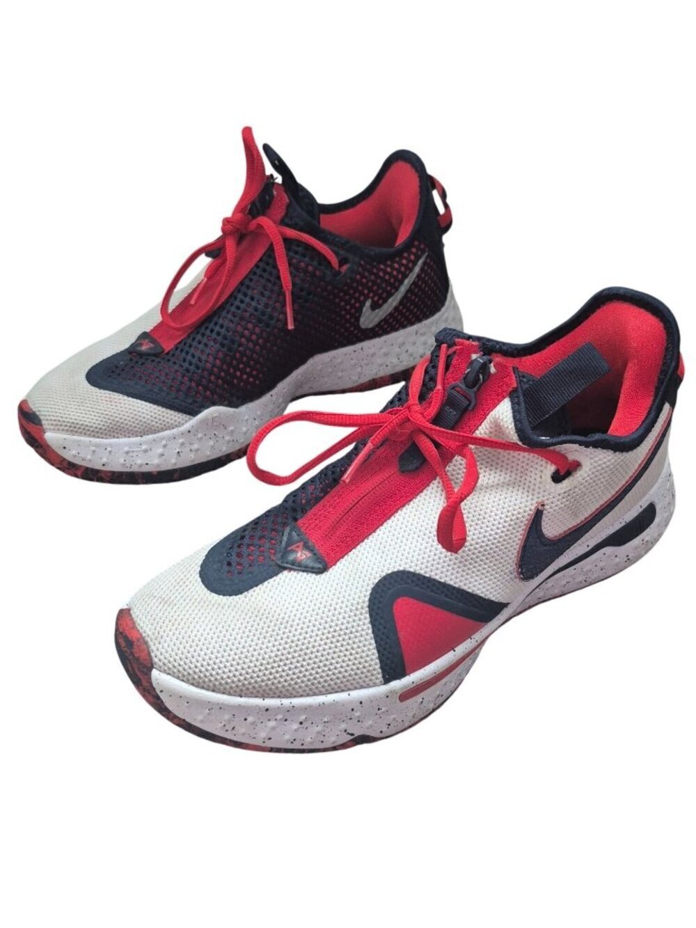 Nike PG4 USA Basketball Sneakers Gym Shoes Mens Size 8 CD5079-101 Red White Blue